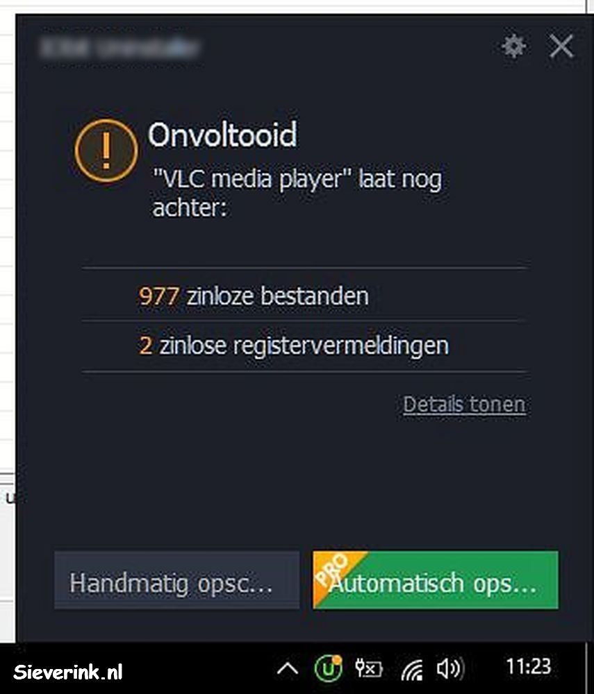 XXX VLC achtergebleven bestanden